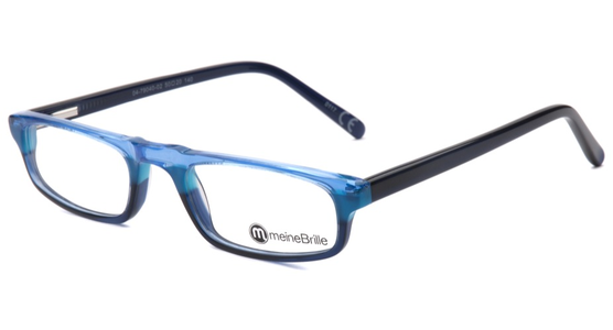 meineBrille 04-79040-02, Hellblau/Dunkel Blau links - Ansicht 2