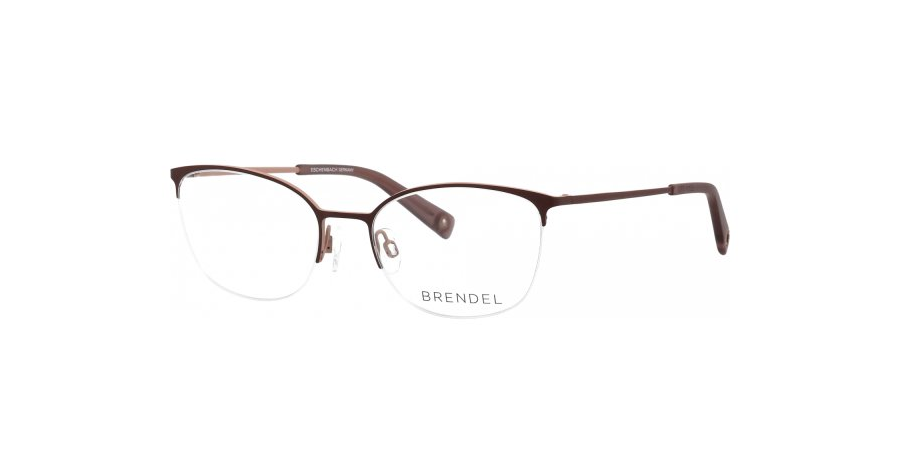 Brendel 902422 52 50 Halbrand Brille Damen Rot Metall
