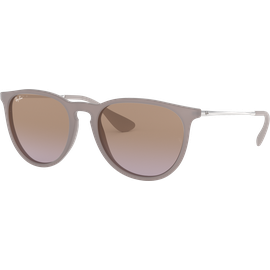Ray-Ban Erika RB4171 Classic Matt Dark Sand / Verlauf Braun-Violett 600068 54 Damen Sonnenbrille