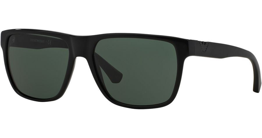 Emporio Armani EA4035 501771 - Sonnenbrille Herren - Fassung: Schwarz, Kunststoff, Eckig - Glasfarbe: Grün