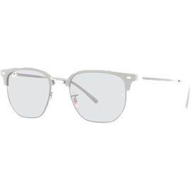 Ray-Ban New Clubmaster RB4416 6653B1 Sonnenbrille Unisex Fassung Grau Kunststoff Irregulär Glasfarbe Grau