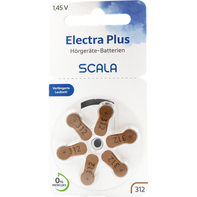Scala Hörgerätebatterien Electra plus 312 (60 Stk.)