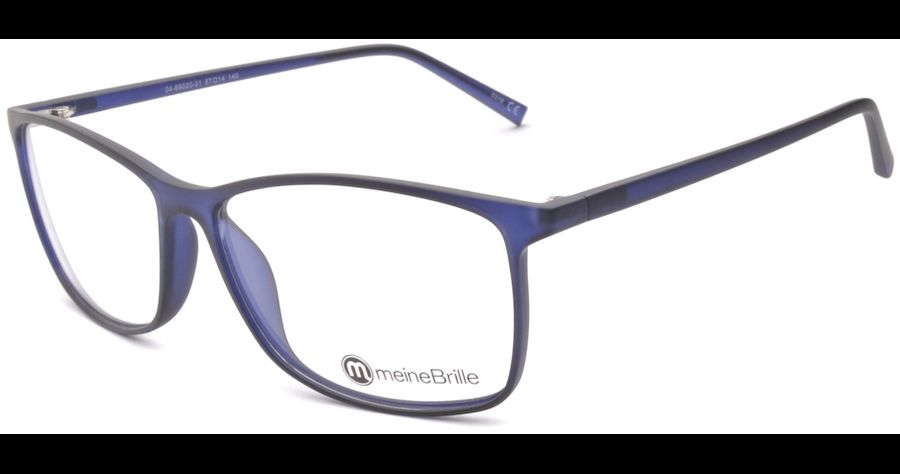 meineBrille 04-69020-01, Blau Matt Kunststoff Brille