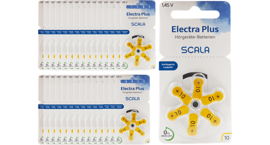 Scala Hörgerätebatterien Electra plus 10 (180 Stk.) - Ansicht 2