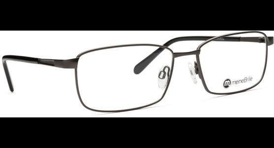 meineBrille 04-12090-01, Dunkel Gun matt / Schwarz glänzend - Ansicht 5