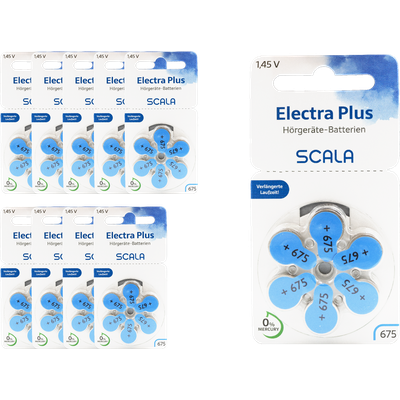 Scala Hörgerätebatterien Electra plus 675 (120 Stk.)