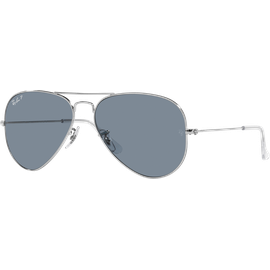 Ray-Ban Aviator Classic RB3025 003/02 Silber/Blau 58 - Sonnenbrille