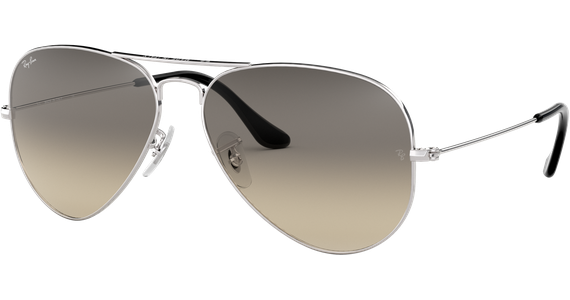Ray-Ban Aviator Gradient RB3025 003/32 Silber/Grau 58 Sonnenbrille - Ansicht 2