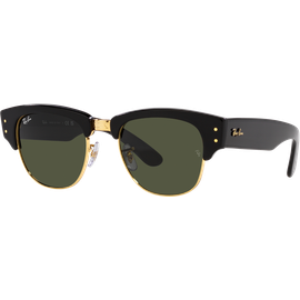 Ray-Ban Mega Clubmaster RB0316S 901/31 Sonnenbrille Unisex Fassung: Schwarz Kunststoff Eckig Glasfarbe Grün