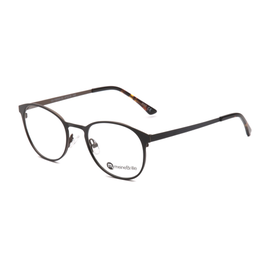 meineBrille 04-79000-02, Schwarz/Nougat Matt links