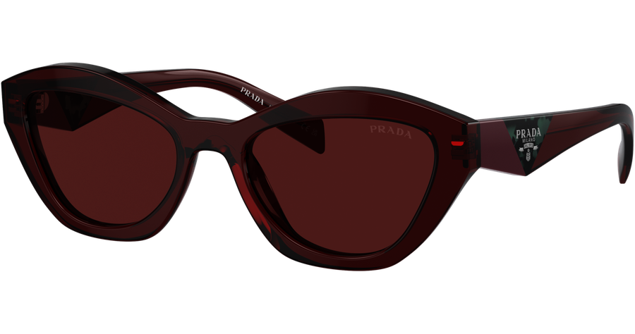 Prada 0PR A02S 18O80B Sonnenbrille Red Transparent Damen