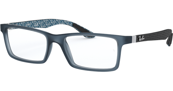 Ray-Ban Brille RX8901 5262 vollrand rechteckig blau - Ansicht 2