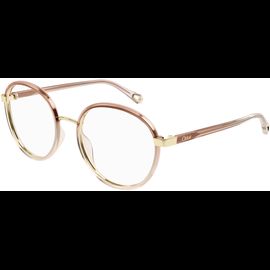 Chloé Brille CH0033O 51 003 Damen Rosé Kunststoff Rund