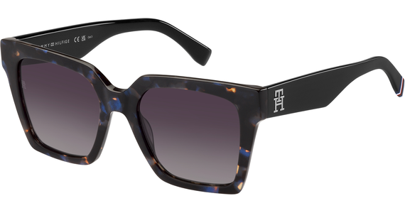 Tommy Hilfiger TH 2100/S 53 Blau Havanna - Ansicht 3