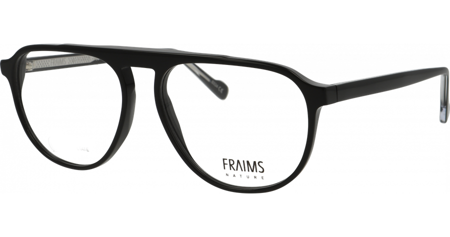 FRAIMS Brille Unisex FRAIMS NATURE 03-41200-01 River, schwarz/schwarz-transparent Ansicht 1