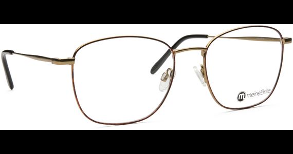 meineBrille 04-12060-02, Gold/ Havanna matt Schräg rechts - Ansicht 5