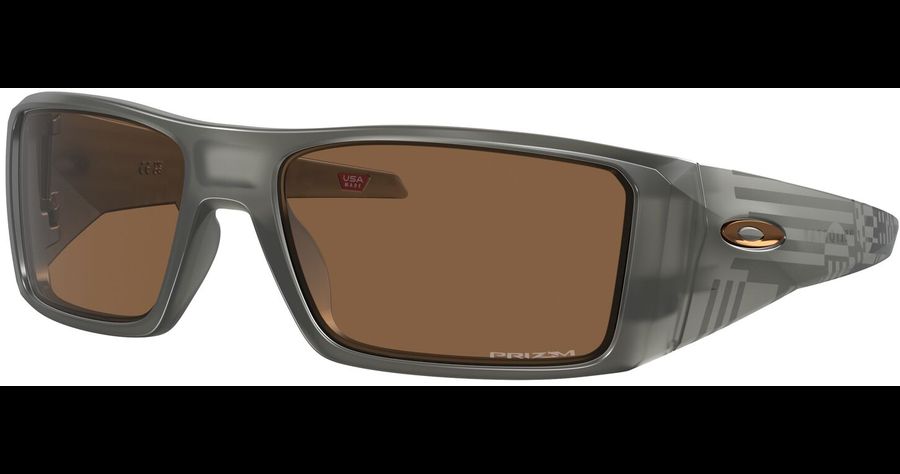 Oakley Heliostat OO9231 923116 - Sonnenbrille Herren - Fassung: Transparent, Kunststoff, Rechteck - Glasfarbe: Prizm Bronze