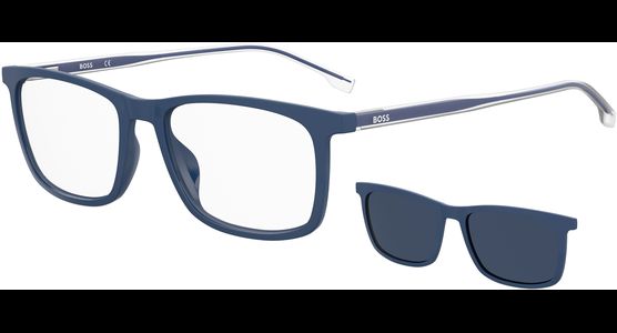 HUGO BOSS BOSS 1150/CS  FLL MATTE Blau Brille mit Sonnenclip - Ansicht 2