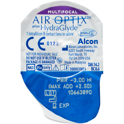  Air Optix plus HydraGlyde multifocal 6er Monatslinsen Ansicht 5