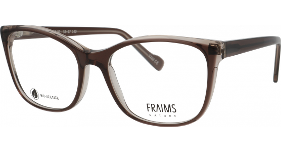 FRAIMS NATURE 03-31100-02 Ivy, Graubraun glänzend Cateye Brille - Ansicht 2
