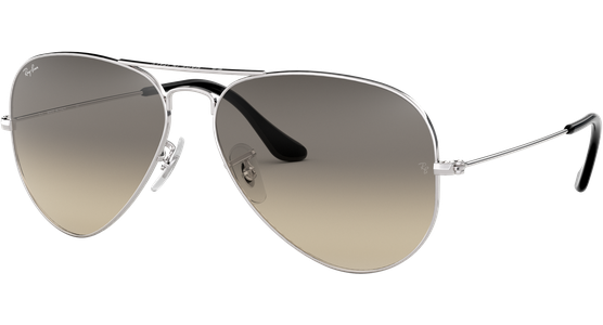Ray-Ban Aviator Gradient RB3025 003/32 Silber/Grau 58 Sonnenbrille - Ansicht 2