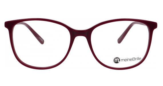 meineBrille 04-20160-02, Weinrot Front - Ansicht 2