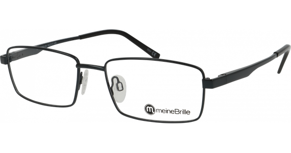 meineBrille 04-69090-03, dunkelpetrol glänzend rechteckige Herrenbrille - Ansicht 2