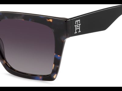 Tommy Hilfiger Sonnenbrille Damen Tommy Hilfiger TH 2100/S 53 Blau Havanna Ansicht 4