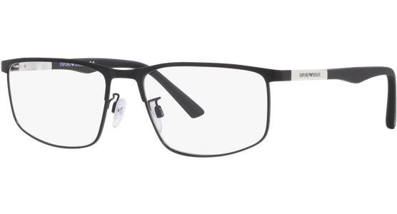Emporio Armani EA1131 3001 - Brille Herren - Fassung: Schwarz, Metall, Eckig - Glasfarbe: Grau - Ansicht 2