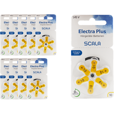 Scala Hörgerätebatterien Electra plus 10 (120 Stk.)