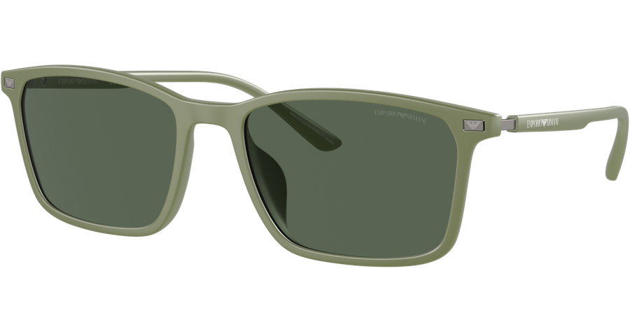 Emporio Armani EA4223U 542471 - Sonnenbrille Herren - Fassung: Grün, Kunststoff, Rechteck - Glasfarbe: Grün