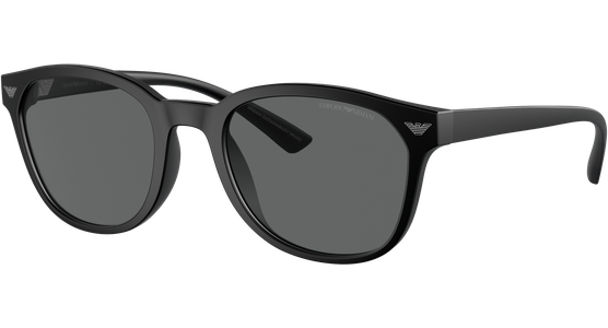 Emporio Armani EA4225U 500187 - Sonnenbrille Herren - Fassung: Schwarz, Kunststoff, Panto - Glasfarbe: Grau - Ansicht 2