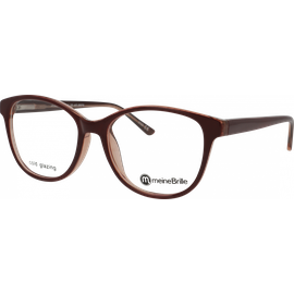 meineBrille Brille Damen meineBrille 04-30090-01, Brombeer/Transparent
