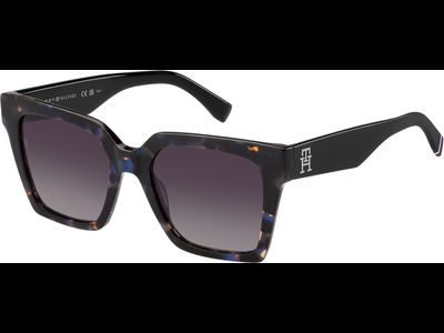 Tommy Hilfiger Sonnenbrille Damen Tommy Hilfiger TH 2100/S 53 Blau Havanna Ansicht 2