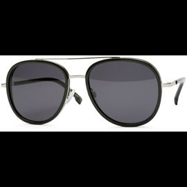 FRAIMS Sun Sonnenbrille Unisex FRAIMS 13-08070-02 Stevie, Silber glänzend, Dunkelgrün