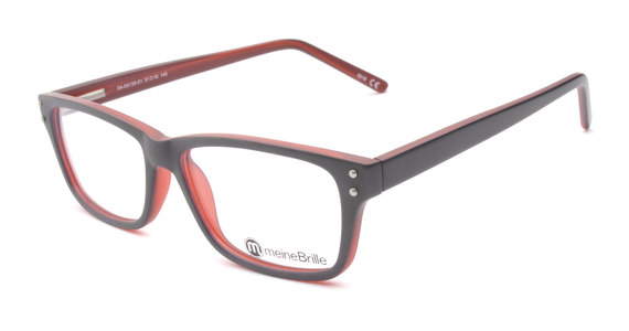 meineBrille 04-69130-01, Marine Blau/Rot Matt links - Ansicht 2