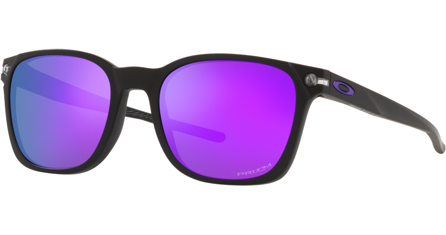 Oakley Ojector OO9018 901803 - Sportsonnenbrille Herren - Fassung: Schwarz, Kunststoff, Irregulär - Glasfarbe: Prizm Violet