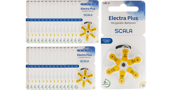 Scala Hörgerätebatterien Electra plus 10 (180 Stk.) - Ansicht 2