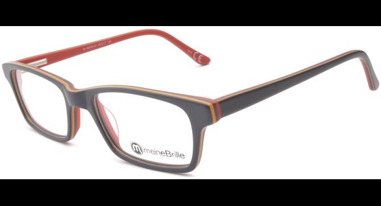meineBrille 04-69240-01, Dunkel Blau/Orange/Rot links - Ansicht 2