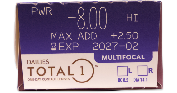 Dailies Total 1 Multifocal Tageslinsen Gleitsichtkontaktlinsen – 30er Pack - Ansicht 5