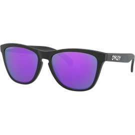 Oakley Frogskins OO9013 9013H6 55 - Sonnenbrille Herren - Fassung: Schwarz, Kunststoff, Eckig - Glasfarbe: Prizm Violet
