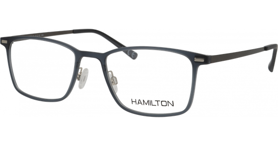 Hamilton 01-20090-02 5119 recheckige Brille schwarz vollrand - Ansicht 2