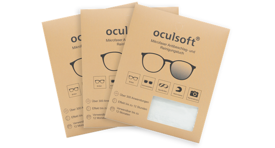 oculsoft Mikrofaser Antibeschlag- und Reinigungstuch 3er - Ansicht 2