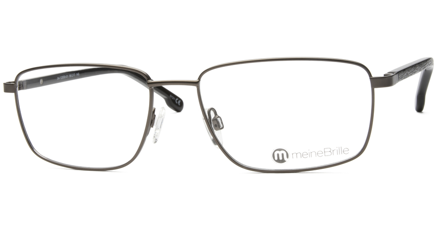 meineBrille 04-12050-02, Schwarz Schräg rechteckige Brille