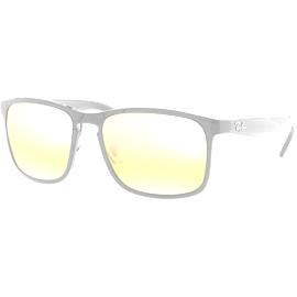Ray-Ban RB4264 Chromance 876/6O - Sonnenbrille Herren - Fassung: Grau, Kunststoff, Eckig - Glasfarbe: Green Mirror Gold Gradient