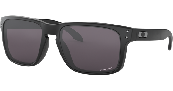 Oakley Holbrook Matte Black / Prizm Grey OO9102 E855 55 schwarze Sonnenbrille - Ansicht 2