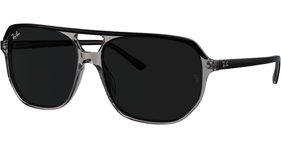 Ray-Ban Bill One RB2205 1396B1 - Sonnenbrille Unisex - Fassung: Grau, Kunststoff, Irregulär - Glasfarbe: Grau