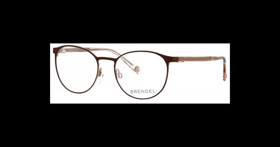 Brendel 902421 52 60 Runde Brille Damen Braun Metall