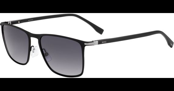 HUGO BOSS BOSS 1004/S/IT - Sonnenbrille Herren - Fassung: Schwarz, Metall, Eckig - Glasfarbe: Grau - Ansicht 2