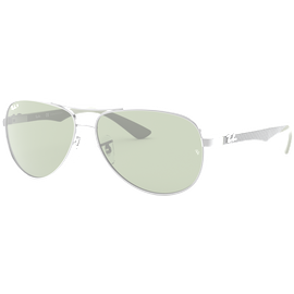 Ray-Ban RB8313 Carbonfaser Glänzend Gunmetall / Grün Polarisiert 004/N5 61 Herrensonnenbrille